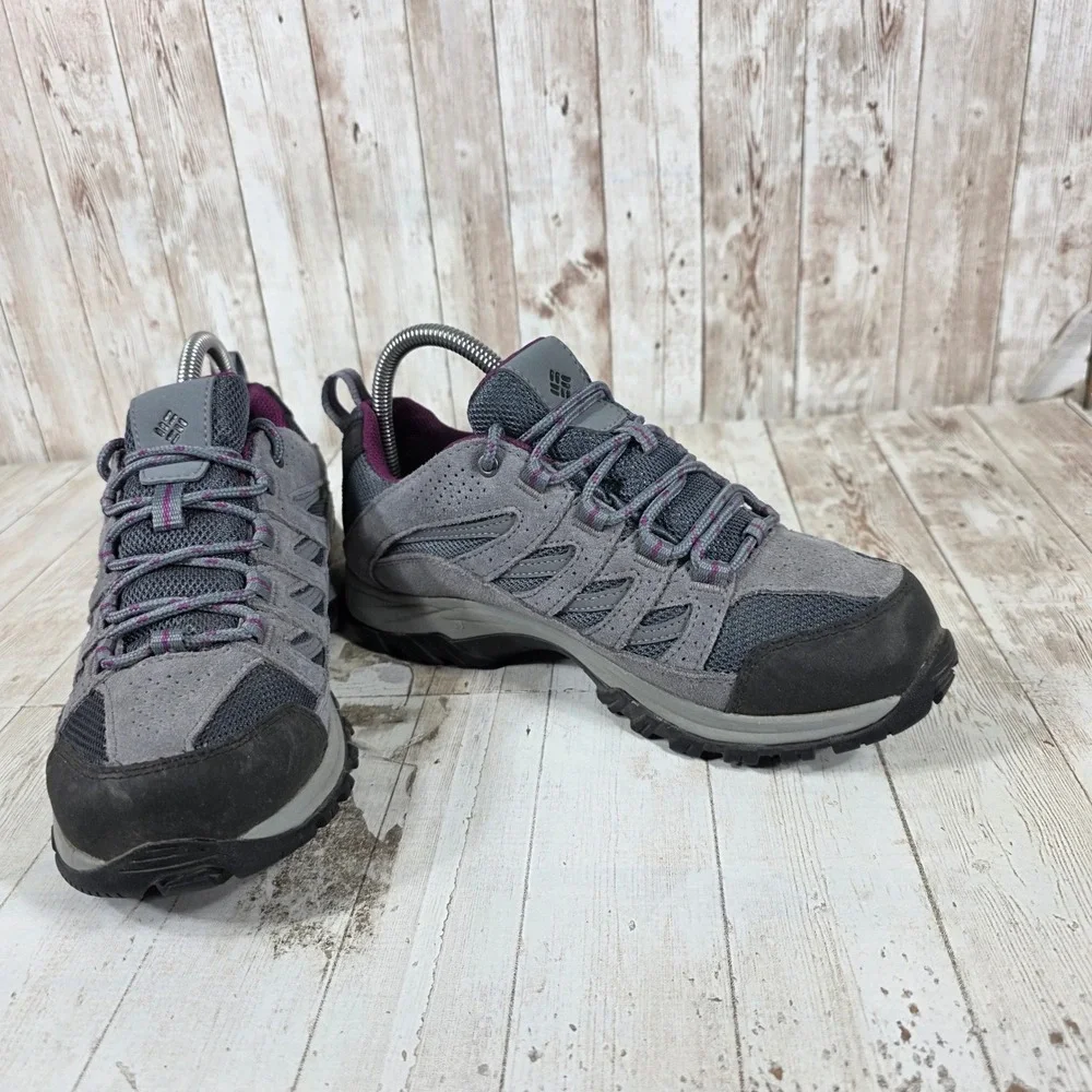 Columbia Redmond V2 Waterproof Hiking Shoes Womens 8 Grey Plum BL5372-053